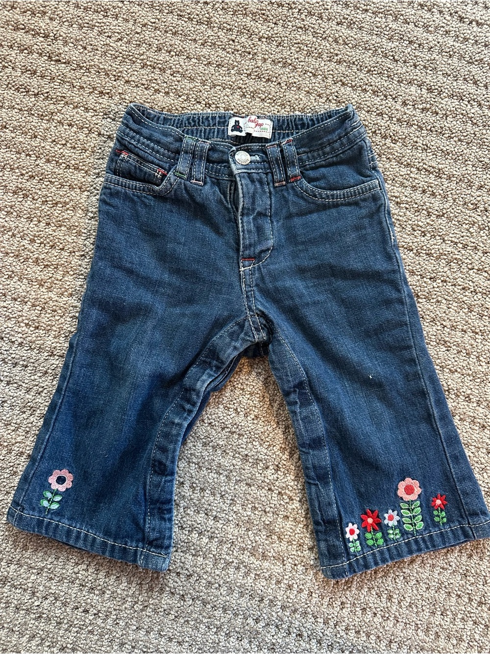 Vintage 2008 Baby Gap Embroidered Jeans